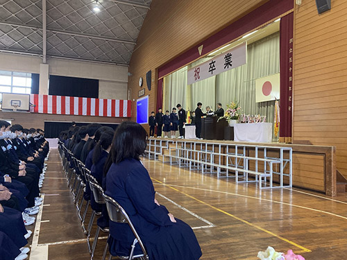 第７６回三津浜中学校令和４年度卒業式②