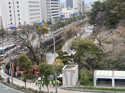 ボランティアの清掃活動