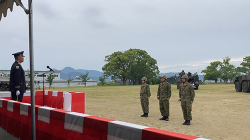 陸上自衛隊松山駐屯地創立69周年記念式典①