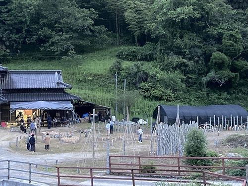 川の郷町ホタル祭り竹灯籠②