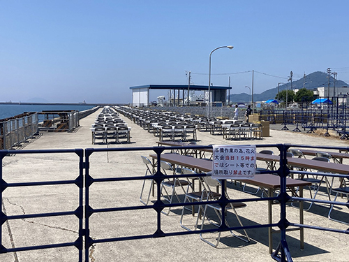 三津浜花火大会会場②