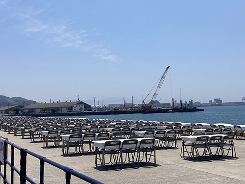 三津浜花火大会会場⑨