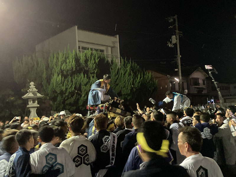 三津厳島神社神輿鉢合わせ③