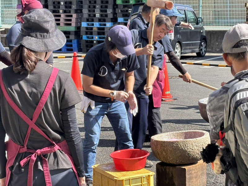 第34回三津の朝市旬・鮮・味まつり餅つき②