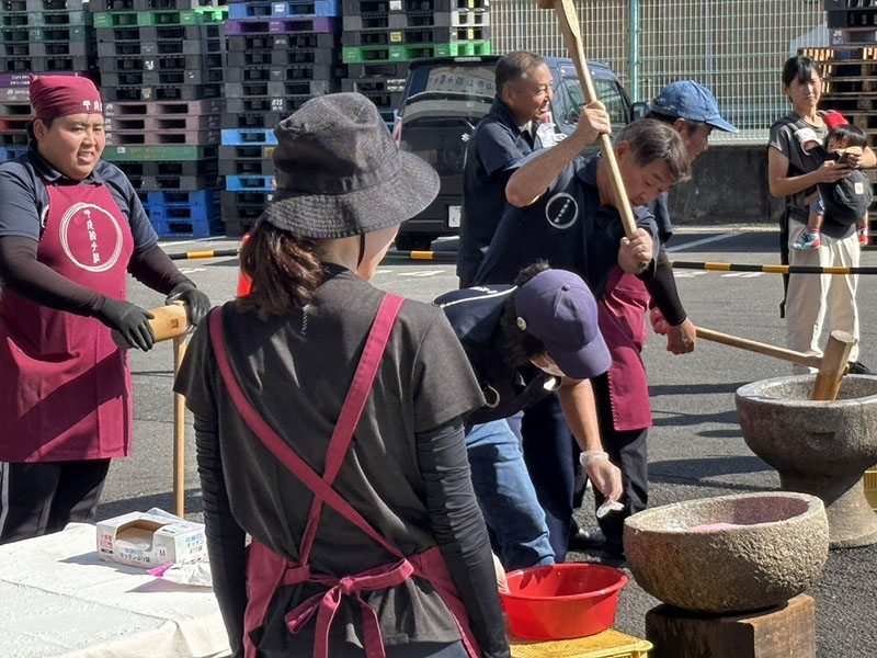 第34回三津の朝市旬・鮮・味まつり餅つき③