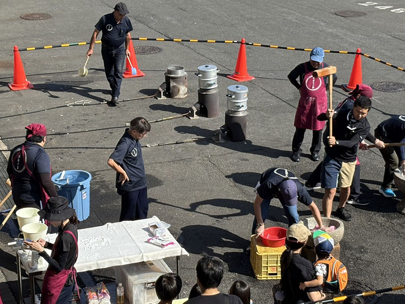 第34回三津の朝市旬・鮮・味まつり餅つき④