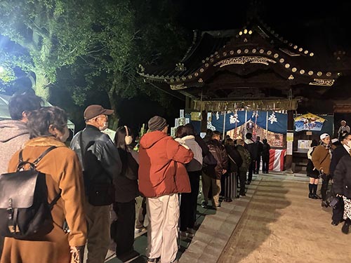 三津厳島神社初詣