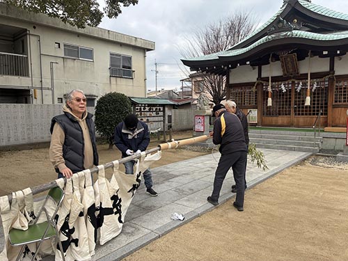 三津恵美須神社初えびす準備③