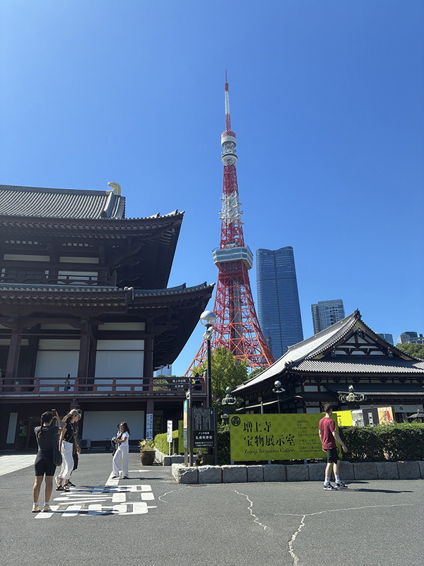 増上寺からの東京タワー③